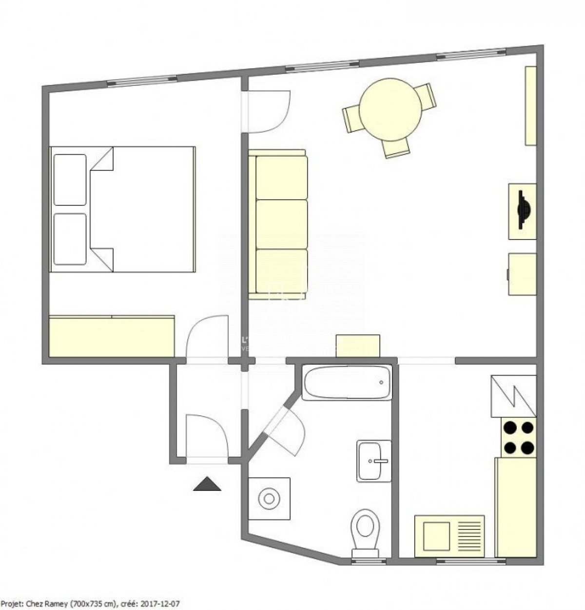 Vente Appartement  2 pièces - 41.2m² 75018 Paris